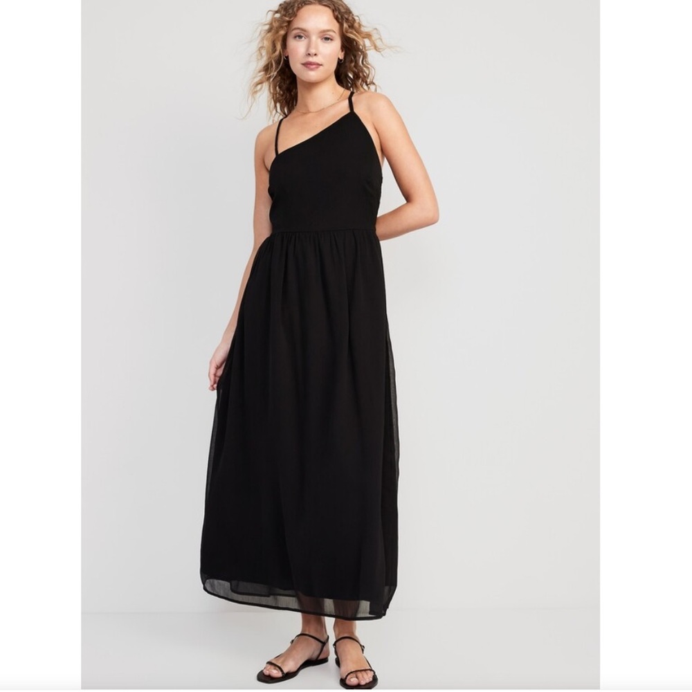 Old Navy Fit & Flare One-Shoulder Maxi Dress for Women new s Pettit